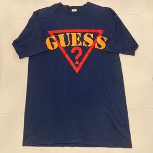 Vtg Guess Shirt Mens One Size Short Sleeve George Marciano Single Stitch USA